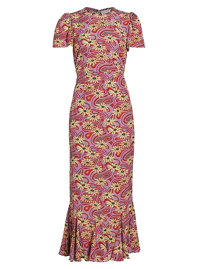 Lulani Floral Midi-Dress