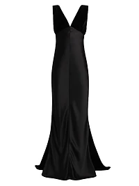 Sabina Silk Sleeveless Gown