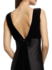 Sabina Silk Sleeveless Gown