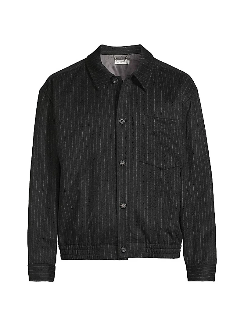 Ernie Wool-Cashmere Flannel Shirt Jacket