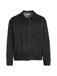Ernie Wool-Cashmere Flannel Shirt Jacket