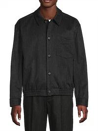 Ernie Wool-Cashmere Flannel Shirt Jacket