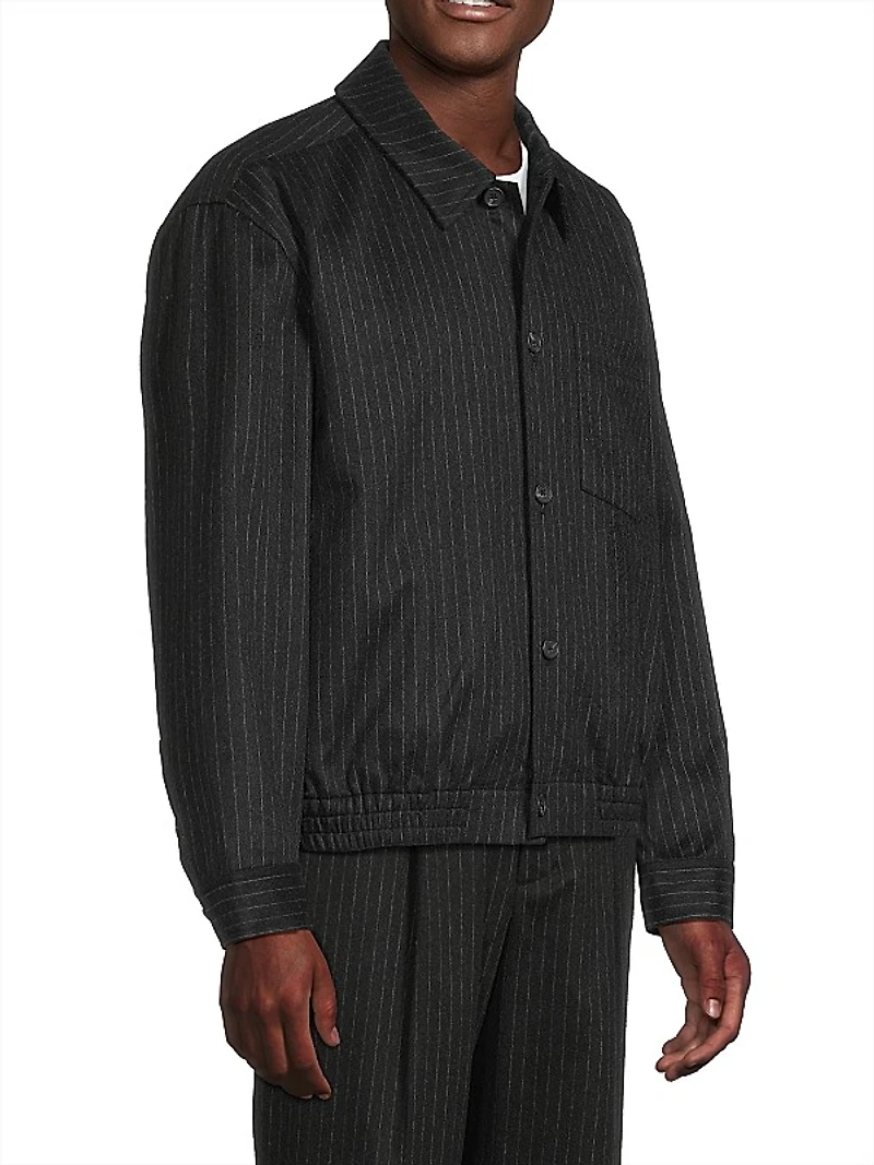 Ernie Wool-Cashmere Flannel Shirt Jacket