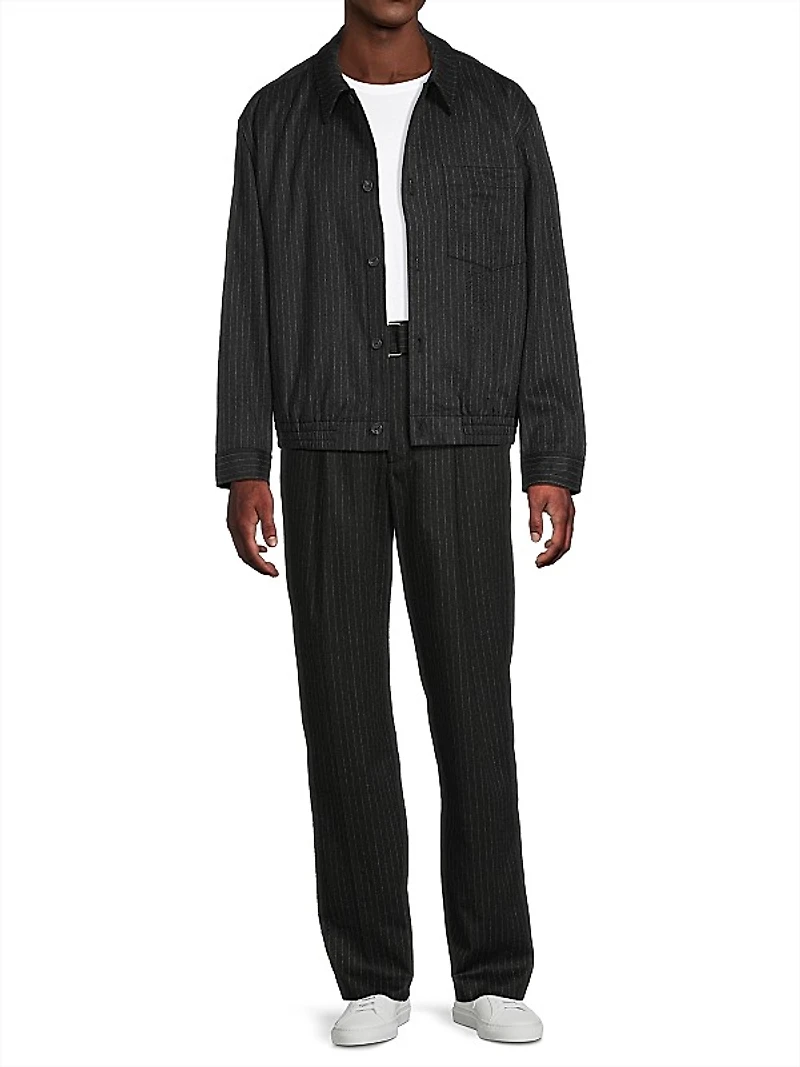 Ernie Wool-Cashmere Flannel Shirt Jacket