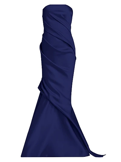 Diane Strapless Satin Mermaid Gown