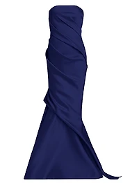 Diane Strapless Satin Mermaid Gown