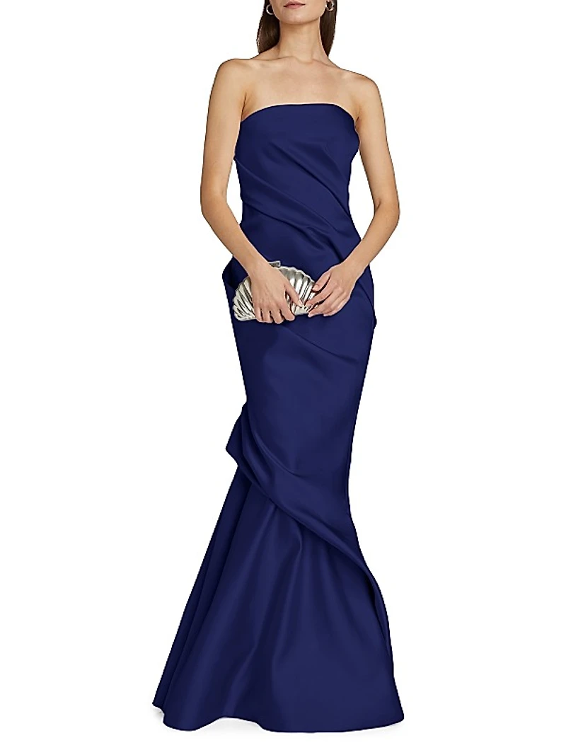 Diane Strapless Satin Mermaid Gown