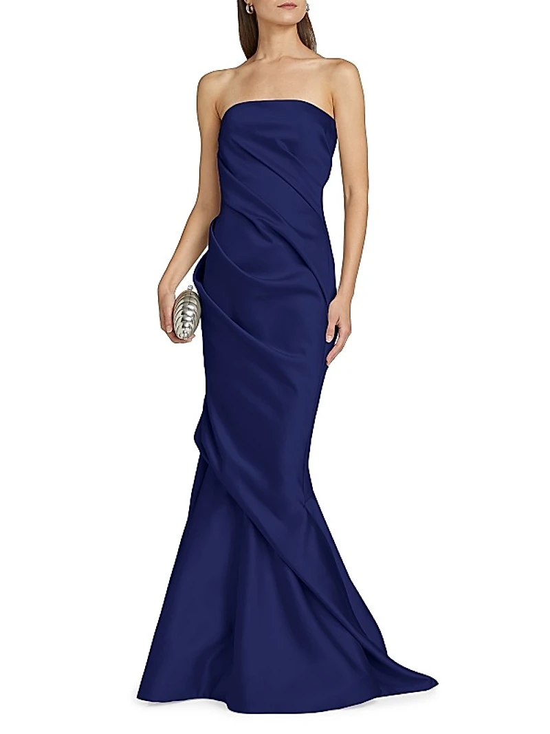 Diane Strapless Satin Mermaid Gown