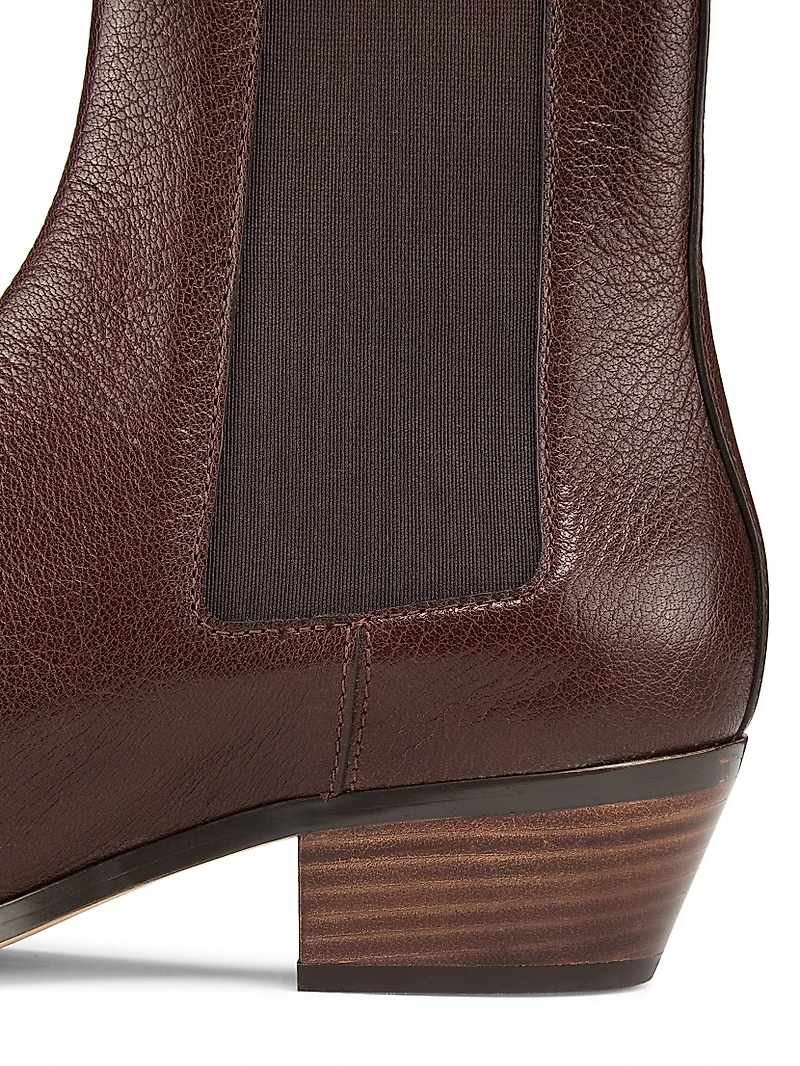 Ella 45MM Leather Ankle Boots