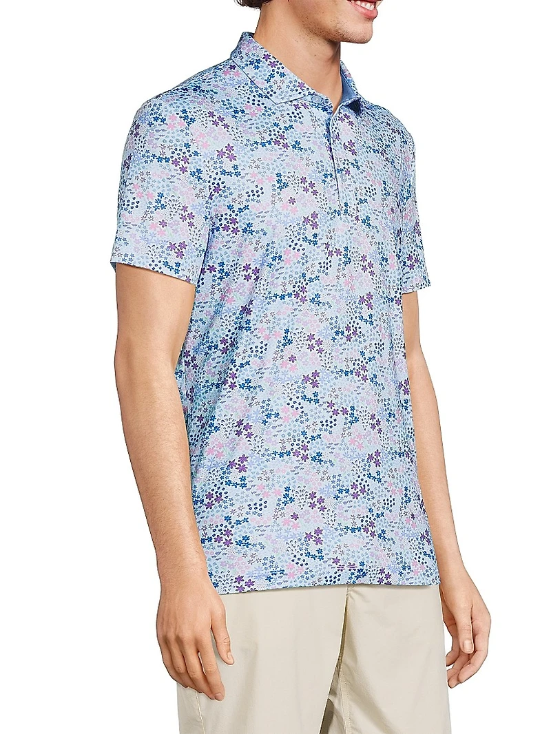 Rhodes Floral Polo Shirt
