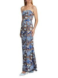 Renee Floral Embroidered Maxi Dress