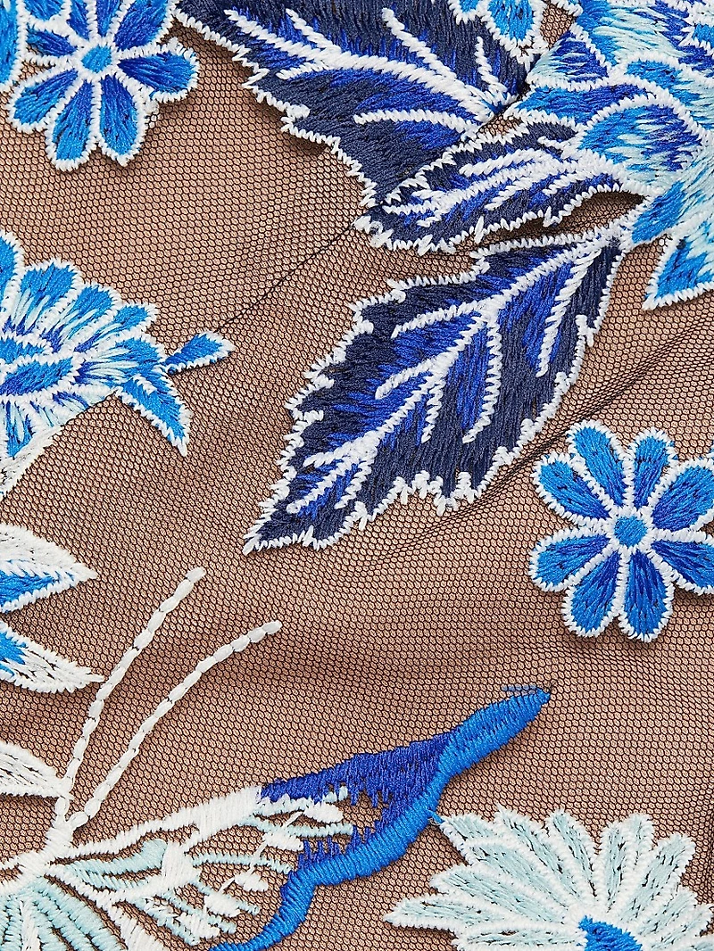 Renee Floral Embroidered Maxi Dress