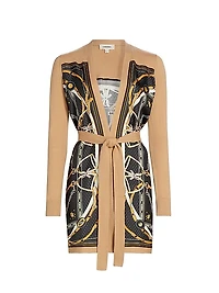 Beverly Silk Panel Cardigan