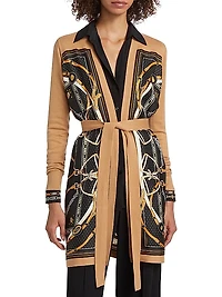 Beverly Silk Panel Cardigan