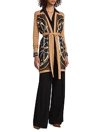 Beverly Silk Panel Cardigan