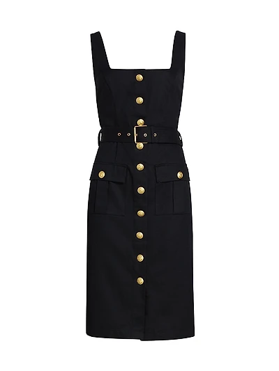 Idy Button-Front Tank Dress