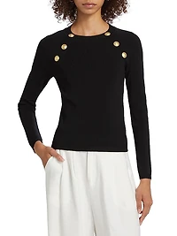 Gretchen Button Sweater