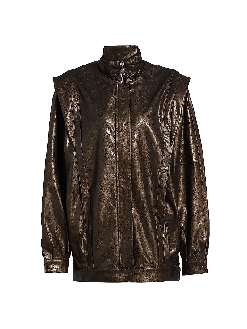 Vonna Faux Leather Jacket