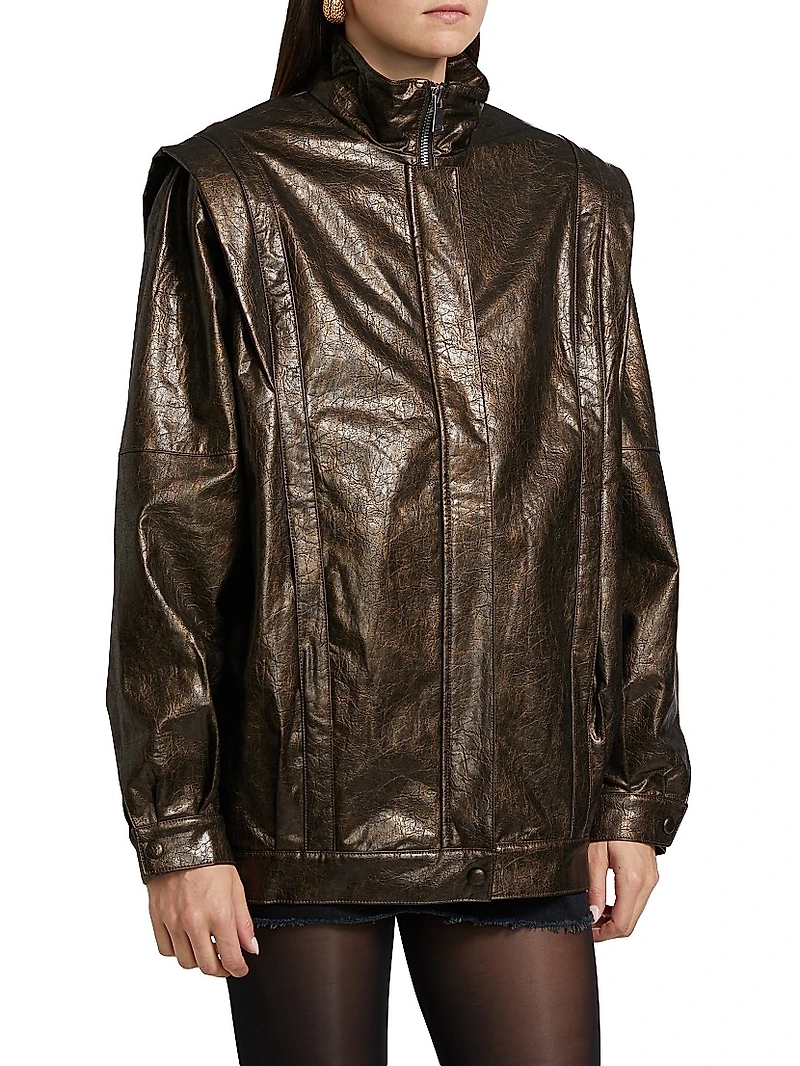 Vonna Faux Leather Jacket