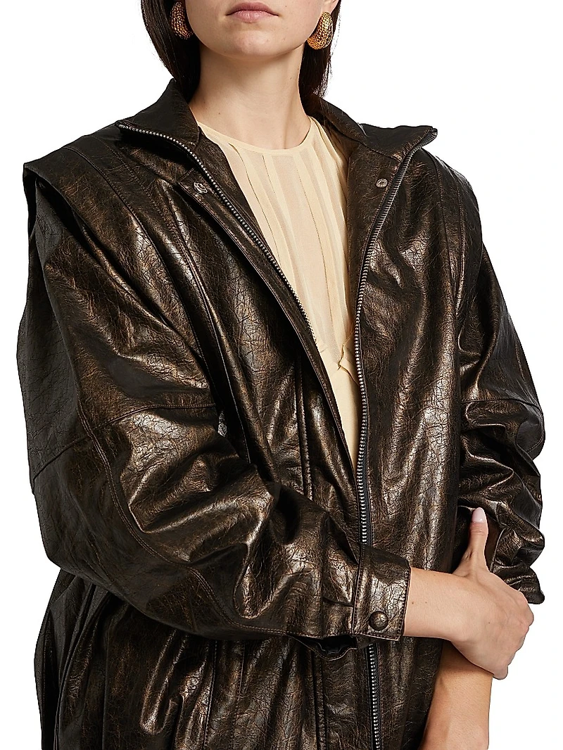 Vonna Faux Leather Jacket