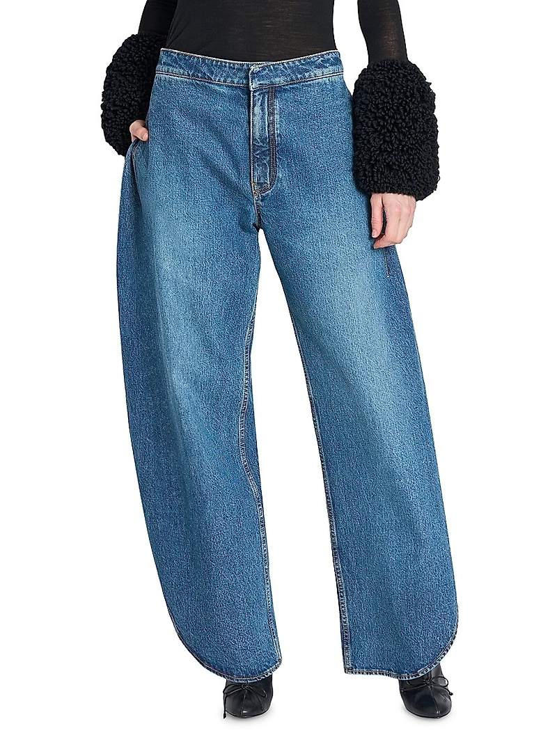 Petal Mid-Rise Relaxed Jeans