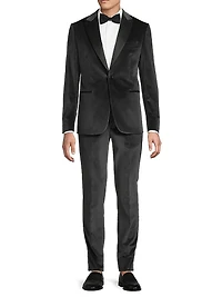 Satin-Lapel Velvet Tuxedo