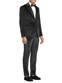 Satin-Lapel Velvet Tuxedo