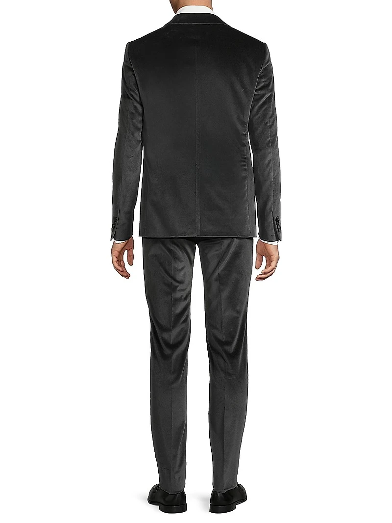 Satin-Lapel Velvet Tuxedo