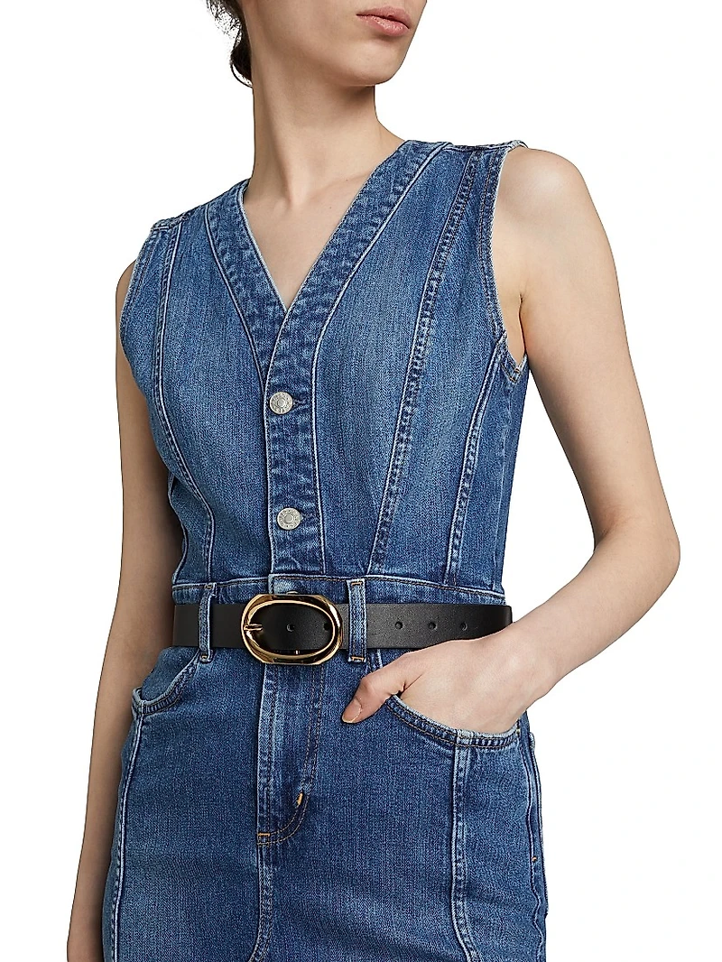 Westwood Denim Sleeveless Midi-Dress