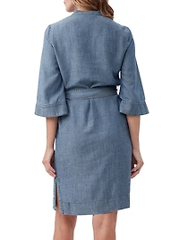 Kahiki Tie-Waist Sheath Dress