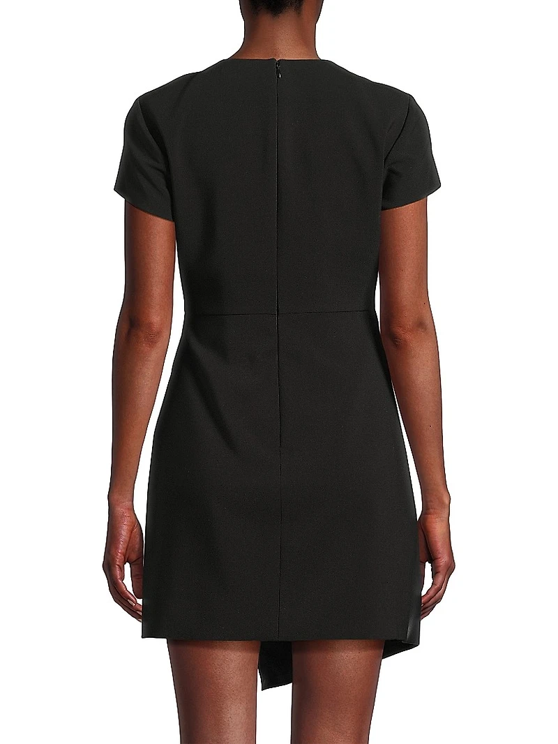 Liana Mix Media Wrap Dress