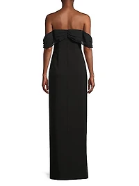 Toula Off-the-Shoulder Column Gown