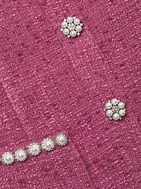 Alani Tweed Embellished Trim Dress