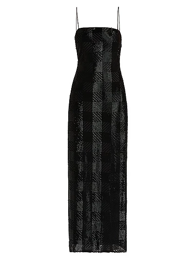 Verlo Beaded Column Gown
