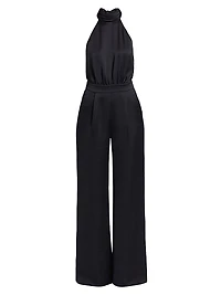 Tatiana Satin Wide-Leg Jumpsuit