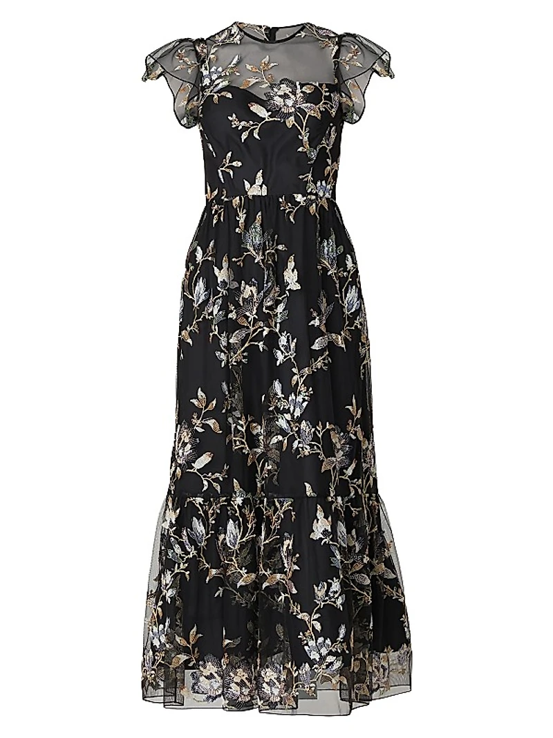 Josephina Floral Organza Dress