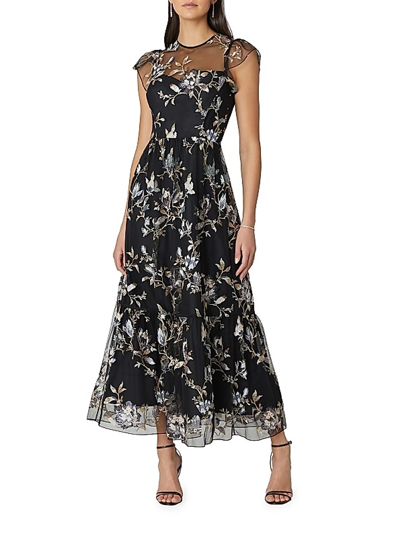 Josephina Floral Organza Dress