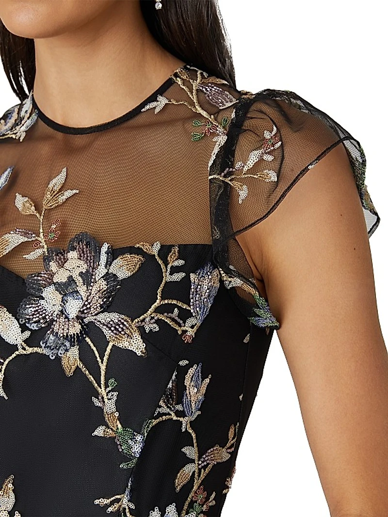 Josephina Floral Organza Dress