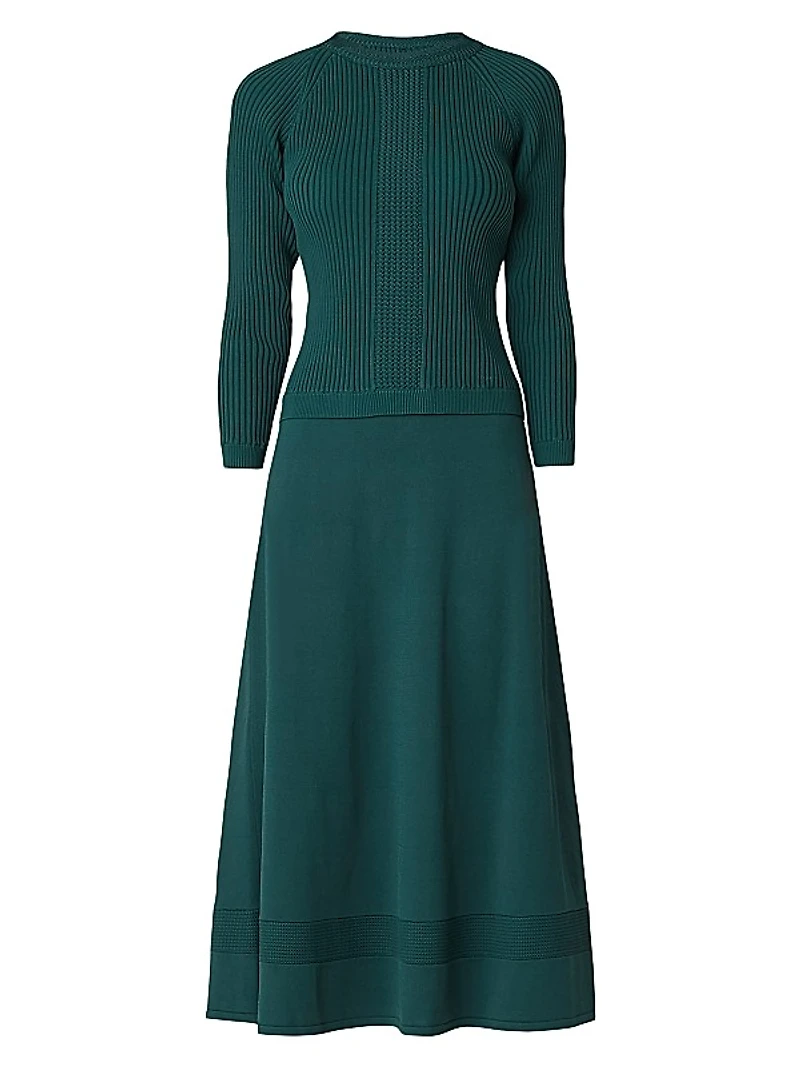 Brady Knit Fit & Flare Midi-Dress