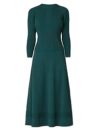 Brady Knit Fit & Flare Midi-Dress