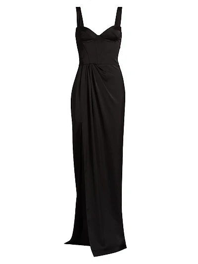 Satin Bustier Gown