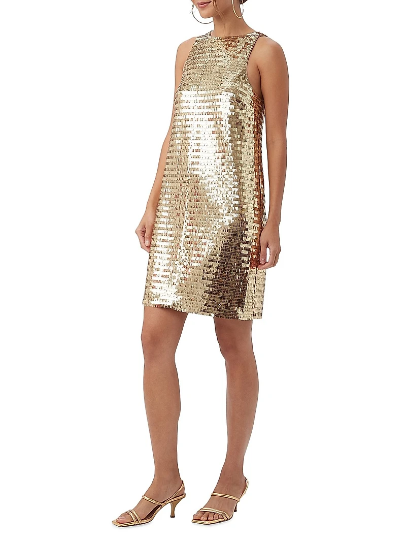 Koa Sequin Shift Minidress