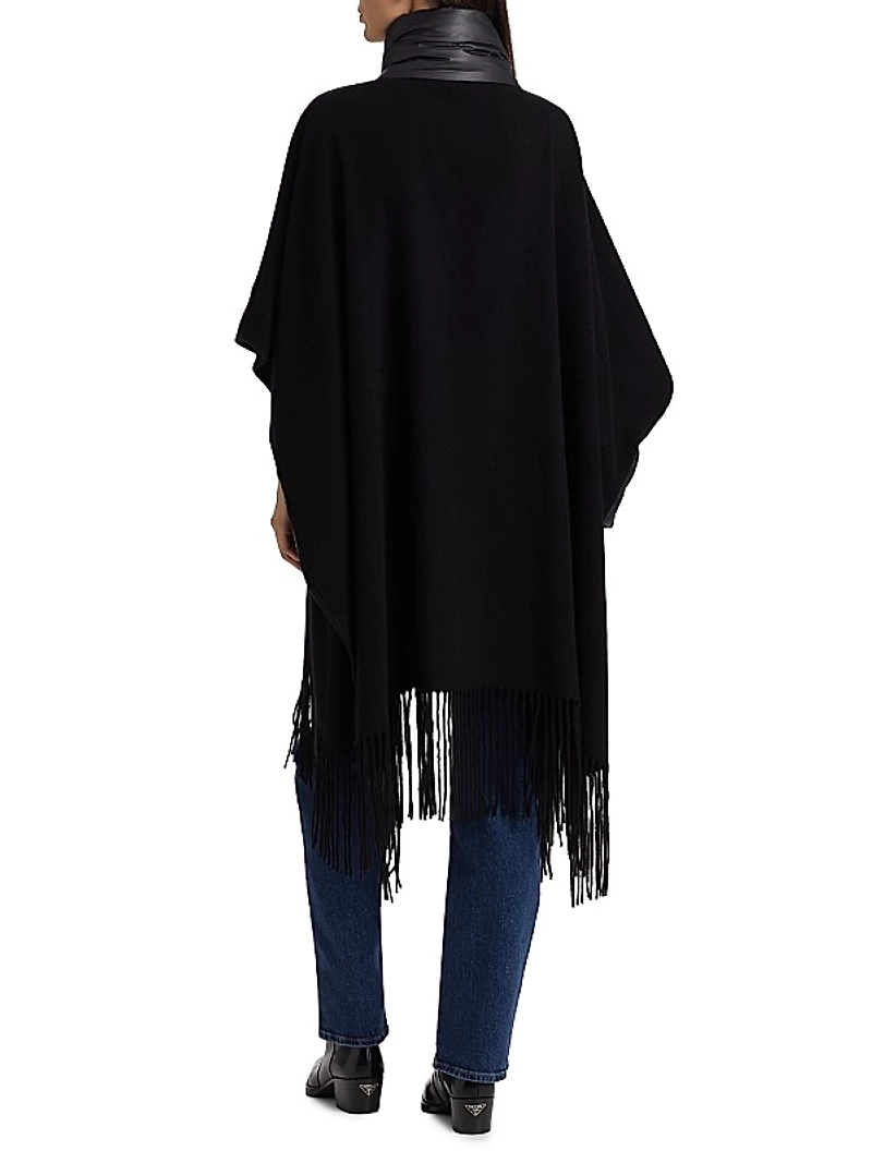 Wool Fringe Poncho