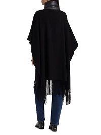 Wool Fringe Poncho