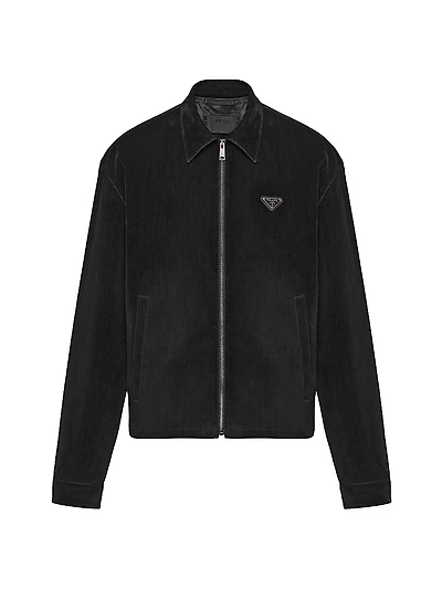 Cotton Velvet Blouson Jacket