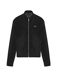 Cotton Velvet Blouson Jacket