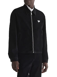 Cotton Velvet Blouson Jacket