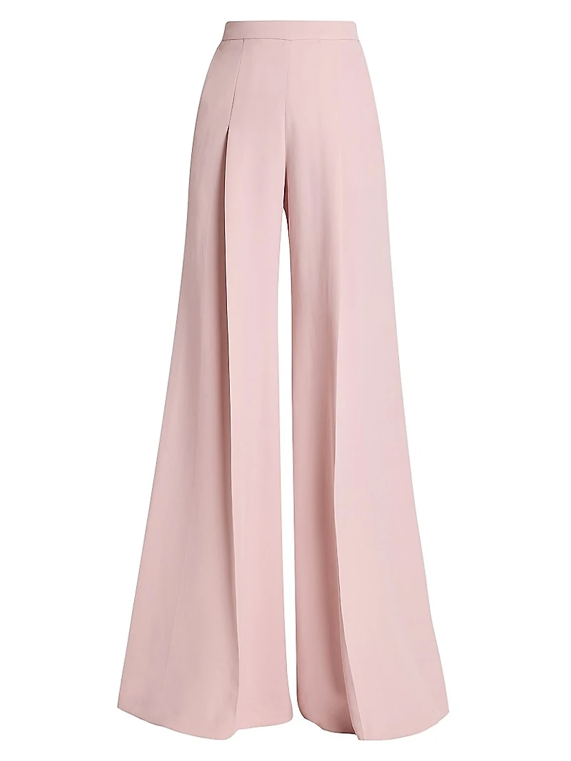 Pleated Wide-Leg Trousers