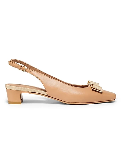 Rivada 25MM Leather Slingback Pumps