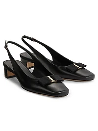 Rivada 25MM Patent Leather Slingback Pumps